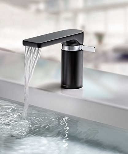 Grifería de Lavamanos salida de agua tipo cascada Monomando Empotrado Arola Negro Mate M