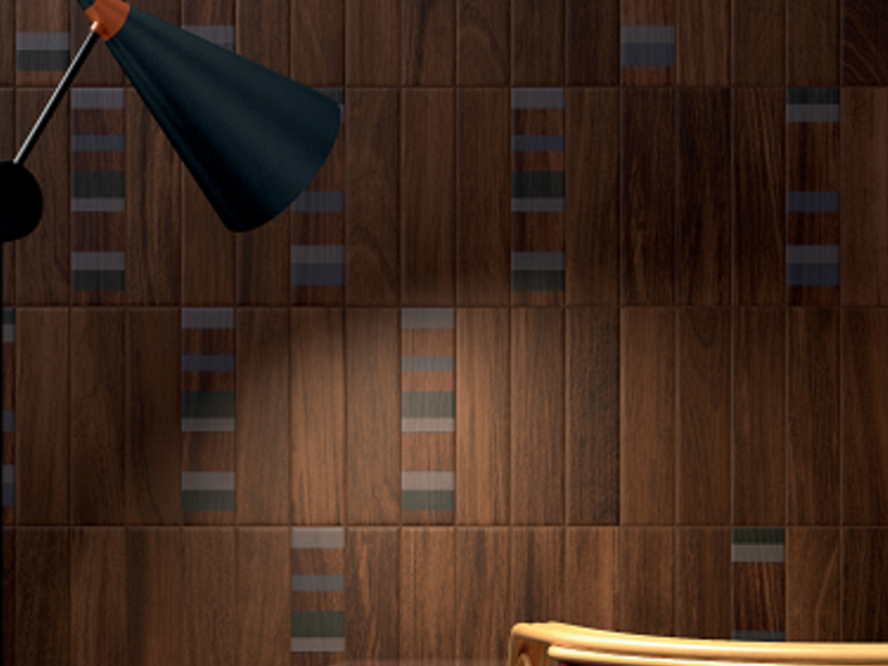 Porcelanato Essences Iroko Decor Mate Rectificado 7,5x30 cm
