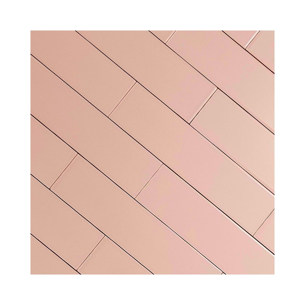 Cerámica Monocolor Rosa Mate No rectificado 10x20 cm