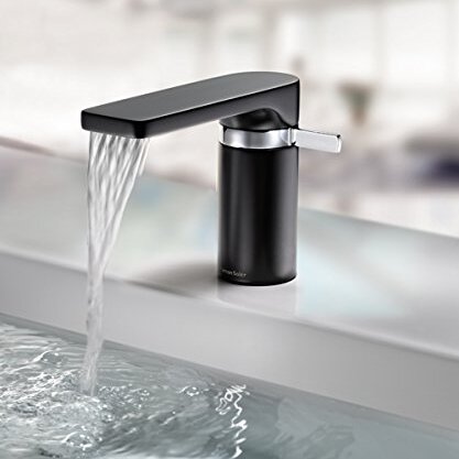 [2601N] Grifería de Lavamanos salida de agua tipo cascada Monomando Externo Arola Negro Mate M