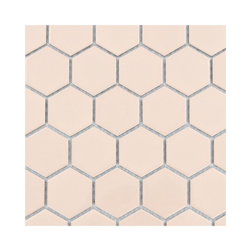 [8028029] Porcelanato En Malla Sixties Rose  Brillante  5x5 cm