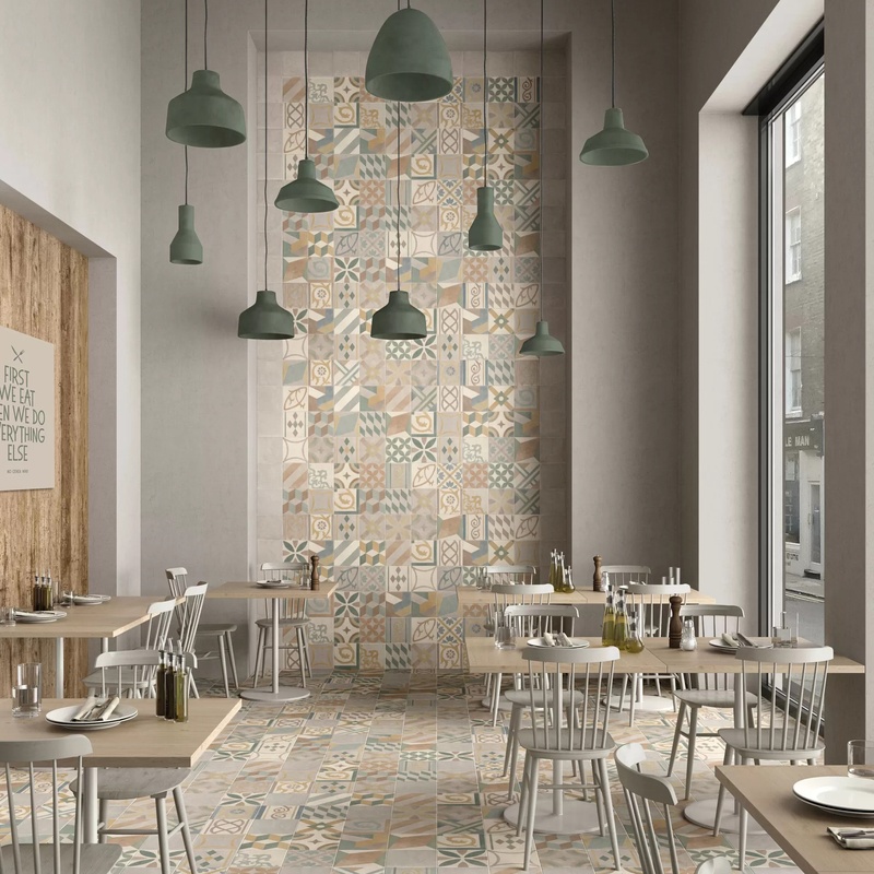 [E637] Porcelanato Chalk Decor 20x20 cm