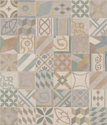 [E637] Porcelanato Chalk Decor 20x20 cm