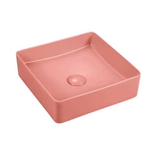 [LC-PINK] Lavamanos De Sobreponer Colors Cuadrado 36x36 cm Rosa