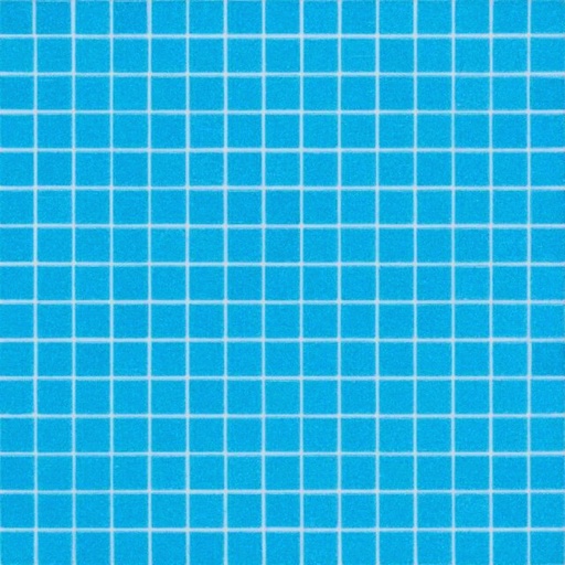 [M16] Mosaico De Vidrio En Malla Celeste M16 Brillabte 31.5x31.5 cm
