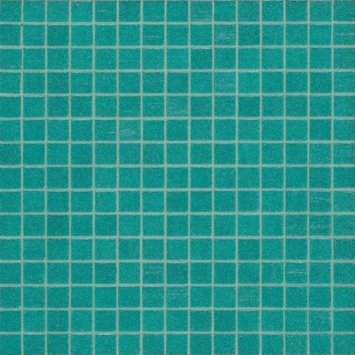 [M49] Mosaico De Vidrio En Malla Celeste M49 Brillante 31.5x31.5 cm