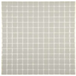 [P000306-23-L-K] Mosaico De Vidrio En Malla Unicolor Gris 306 Brillante 33.33x33.33 cm
